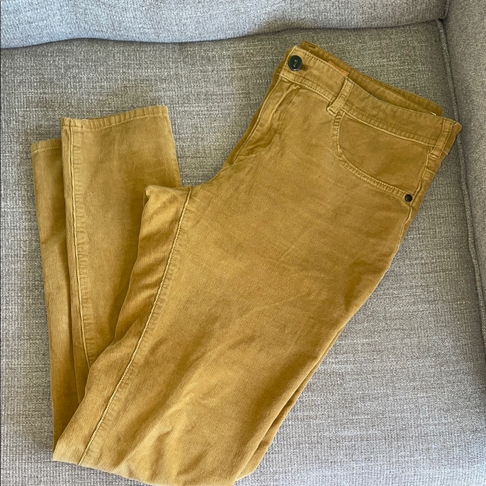 Pilcro and the letterpress Anthropologie corduroy skinny pants